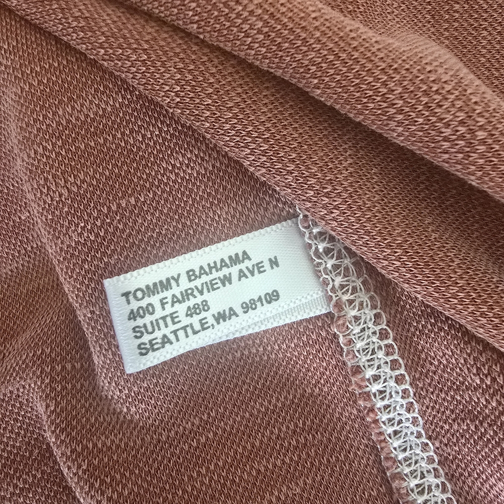 Tommy Bahama Modal Blend Polo Shirt XL Heathered Salmon Gray Golf Travel Preppy - Picture 10 of 13